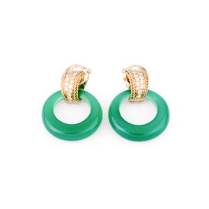 Boucles d'oreilles  de la maison Van Cleef & Arpel en or jaune et diamants